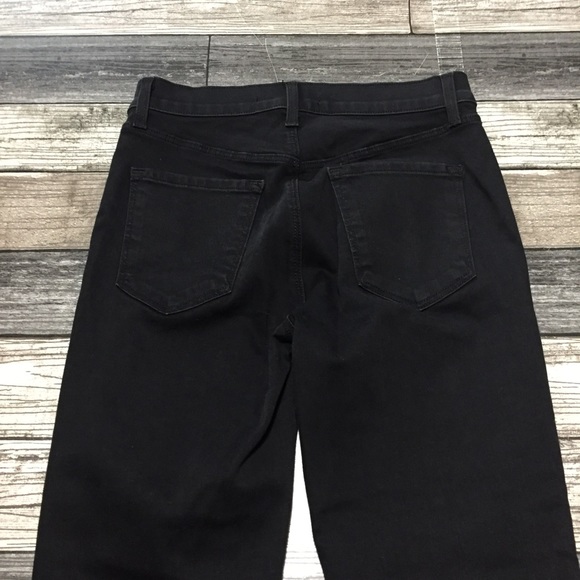 J Brand Alana Studded High Rise Skinny Jeans 26 (Inseam 27.5) Black Raw Hem - Picture 9 of 12